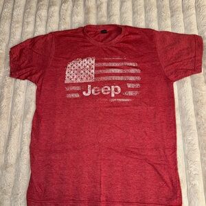 Jeep Men's Red Graphic Tee